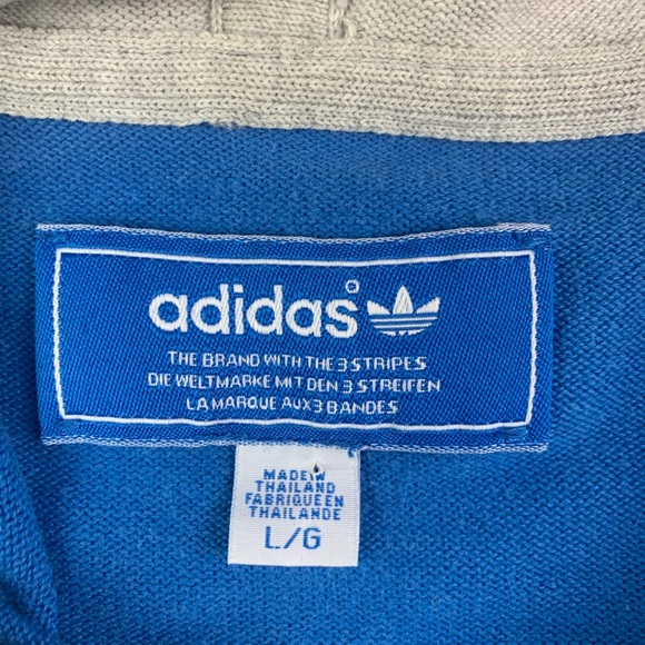 ADIDAS Rare  Full Zip 100% Hooded Jacket Size L - Picture 4 of 8